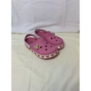 Crocs Crocband Disney Minnie Mouse Clogs size 12-13 Pink White Shoes